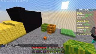 Playing Minecraft skyblock in the Ultranetwork server [upl. by Roti]