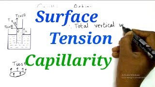 Capillary Action  Derivation amp Numericals  Surface Tension  Physics  HSC 12th Science [upl. by Eserehs123]