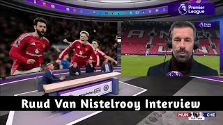 Ruud Van Nistelrooy Interview amp REACTION  Pundits FUMING 😡 Manchester united 11 Chelsea [upl. by Orsini]