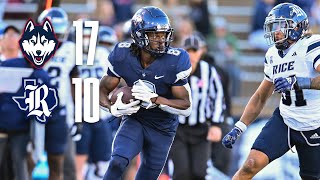 HIGHLIGHTS  UConn Football vs Rice [upl. by Einomrah]