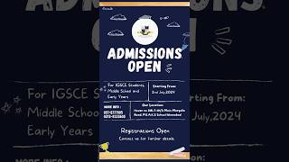 Admissions Open For PEAKS School Islmabad [upl. by Nina]