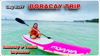 BORACAY Trip Day 3  SNORKELLING HELMET DIVING PARAW SAILING  Itinerary amp Expenses  Irene Nicer [upl. by Retsel178]