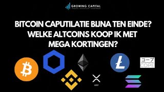 Bitcoin Capitulatie bijna ten einde en wat betekent dat voor verschillende Altcoins [upl. by Phyllys482]