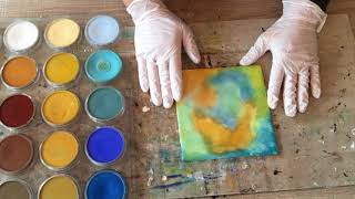 Wax on Wednesdays Encaustic Painting Fusing Tips Using PanPastels [upl. by Anawit655]