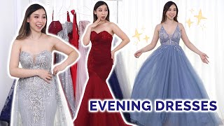 Formal Evening Dress TryOn Haul Part 2 ✨ princess vibes [upl. by Dnamra10]