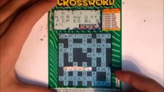 Three 3 Crossword Canadian Scratch Lottery Tickets [upl. by Jenne254]