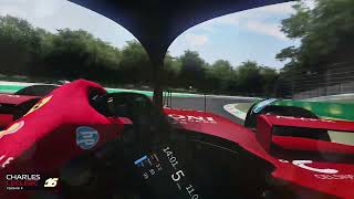 Charles Leclerc  Helmet Cam Lap  2024 Italian Grand Prix formula1 f124 [upl. by Celio504]