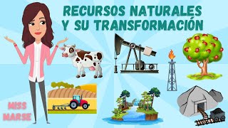 RECURSOS NATURALES Y SU TRANSFORMACIÓN [upl. by Ennelram]