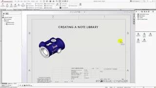 SOLIDWORKS 2016  Flag Note Bank Part I  Creating a Note Library [upl. by Miah]