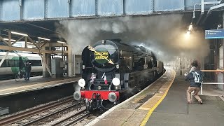 34046 Braunton  47805 Arrives amp Leaves Clapham Junction [upl. by Gordie883]