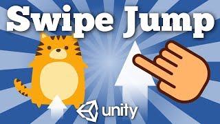 How To Make A Character To Jump With Finger Swipe In Android Unity Game Simple 2D Tutorial [upl. by Siramed302]