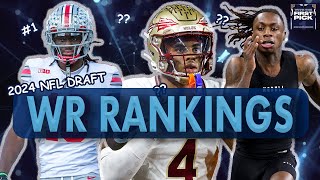 Top 10 Wide Receivers in 2024 NFL Draft Prospect Rankings Pro Comps Team Fits Sleepers amp more [upl. by Ahcsrop]