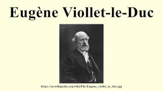 Eugène ViolletleDuc [upl. by Byrle]