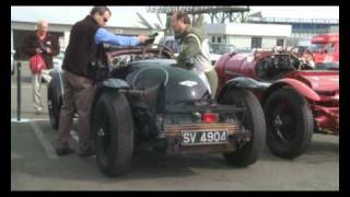 Starting a Blower Bentley at 2010 VSCC Spring Start [upl. by Nnylyahs]