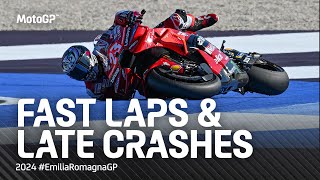 Crashes galore in the last 5 mins of MotoGP Practice 💥  2024 EmiliaRomagnaGP [upl. by Keller]