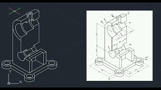 Autocad Isometric Drawing  8 [upl. by Nathaniel674]