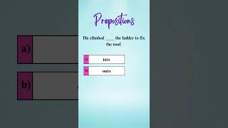 Test Your English Grammar  Prepositions shorts [upl. by Kirshbaum549]