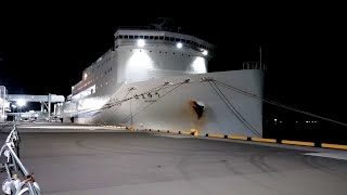 20Hour Ferry Travel in Japan Rough Sea and Dining Experience [upl. by Aihsemot]