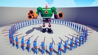 ONE HUNDRED SPEARS VS ONE EVERY UNIT  Totally Accurate Battle Simulator TABS [upl. by Huberto]