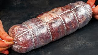 Cheaper than in supermarket  how to make salami using pork meat [upl. by Hiroshi]