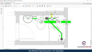 Revit MEP 2019 Básico Aula 1424 Banheiro  Sistema de esgoto [upl. by Earal]