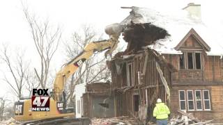 Scott House demolition underway [upl. by Obeded]