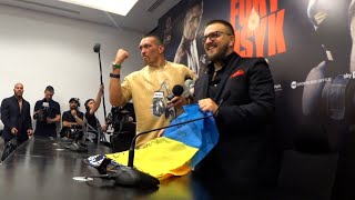 USYK PRESS CONFERENCE FULL AFTER TYSON FURY FIGHT [upl. by Yziar]