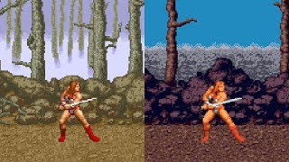 Golden Axe  12 Versions Gameplay HD [upl. by Ayortal]