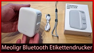 🖨️ Meoligr WP9523A Etikettendrucker Bluetooth Etikettiergerät Mini  Unboxing  Test  Review [upl. by Najtsirk]