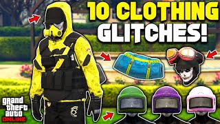 10 Easy Clothing Glitches In GTA 5 Online [upl. by Nohsyar]