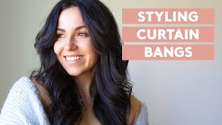 How To Style Curtain Bangs [upl. by Eintroc]