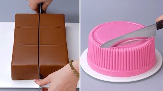 Wonderful Cake Decorating Tutorials  Amazing Chocolate Cake Decorating Idea  Satisfying Cakes [upl. by Negrom]