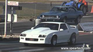 Speartech 91 Camaro Z28 LS9 Supercharged Drag Racing [upl. by Valenba]