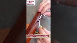 quotCraft Your Own Wooden Rubber Band Gun A Fun DIY Projectquotshorts ytshorts crafts diy MrX [upl. by Esinev595]