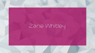 Zane Whitley  appearance [upl. by Pasia]