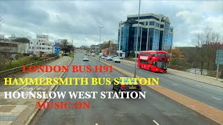 London 🇬🇧 Bus Ride Route H91Music on Best View On Plane✈️Landing at Heathrow Airport 2023 [upl. by Llennor]