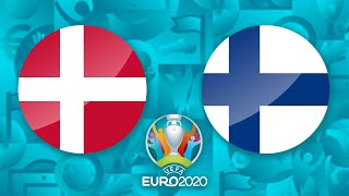 Dänemark  Finnland  EURO2020 FussballEM 2021 [upl. by Ainorev]