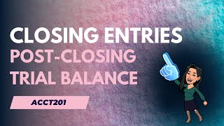 Closing Entries amp Post Closing Trial Balance [upl. by Sumaes164]