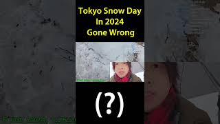 Tokyo Snow Day In 2024 Gone Wrong [upl. by Olifoet327]