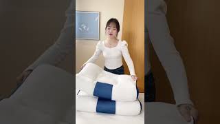 Comfortable goose down pillow for sleep enhancement and cervical protection [upl. by Yetnruoc981]