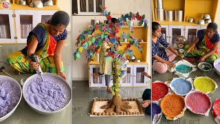 Interesting ideas that can be made from recycled Paper and Cardboard  Tree making  Room Makeover [upl. by Anividul]