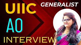 UIIC AO GENERALIST mock interview  UIIC AO interview experienced questions  PD Classes [upl. by Hansiain458]