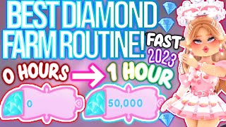 MAKE 50K DIAMONDS IN ONE HOUR WITH THIS FARMING ROUTINE ROBLOX Royale High Diamond Farming Tips [upl. by Rene]