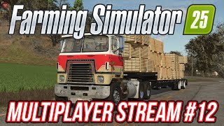 FARMING SIMULATOR 25 MULTIPLAYER 12  Stream 28112024 [upl. by Schwerin]