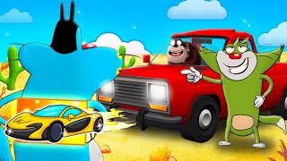 Roblox Oggy Pretended To Be Noob And Then Revealed His New Car In Dusty Trip [upl. by Ollie944]