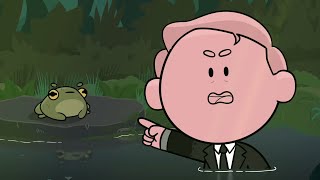 David Attenborough HATES Toads  Animated [upl. by Laefar]