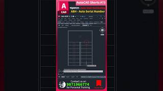 ✅ Autocad Shorts  73 YQARCH  Auto Stair Numbering ABH  Auto Serial Number [upl. by Ennoval]