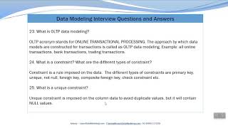 What is OLTP Data ModelingWhat are the different types of constraintsWhat is an Unique Constraint [upl. by Sisi]