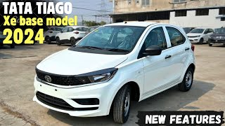 All New Tata Tiago XE 2024 Base model  Tata tiago xe ₹560 lakh review [upl. by Sofko]