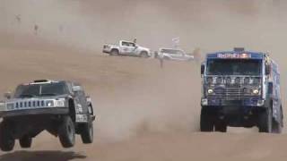 Rally Dakar 2010  Robby Gordon vs Vladimir Chagin [upl. by Proctor]